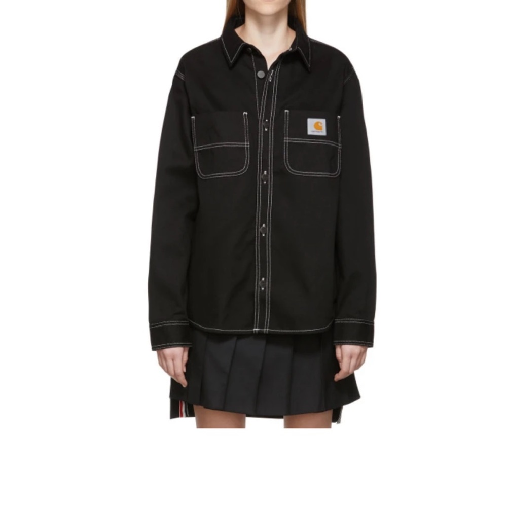 Carhartt WIP black chalk shirt size small